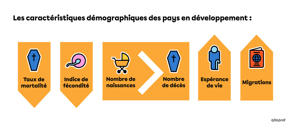 Les caractéristiques démographiques des pays en développement