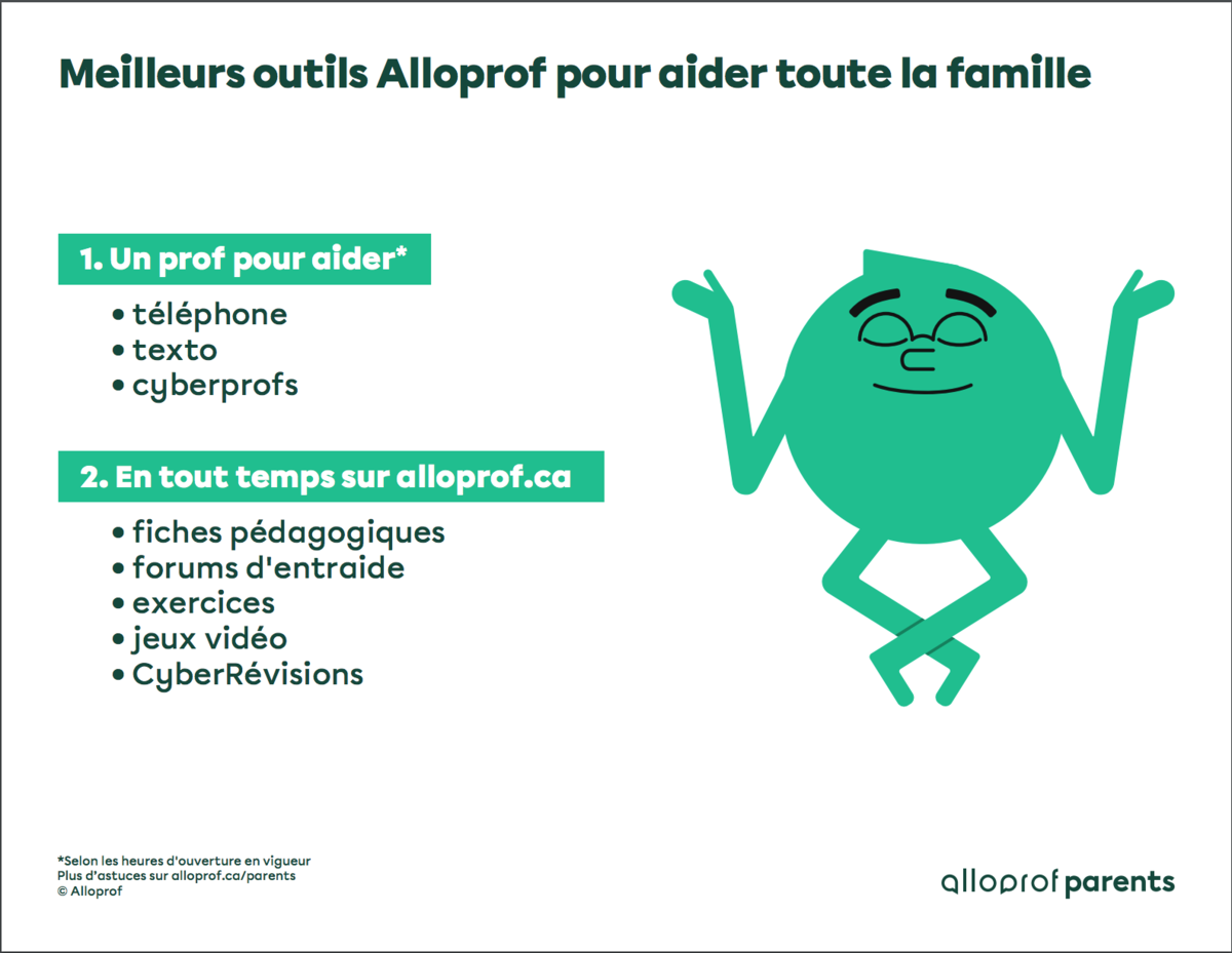 Meilleurs outils Alloprof pour aider toute la famille