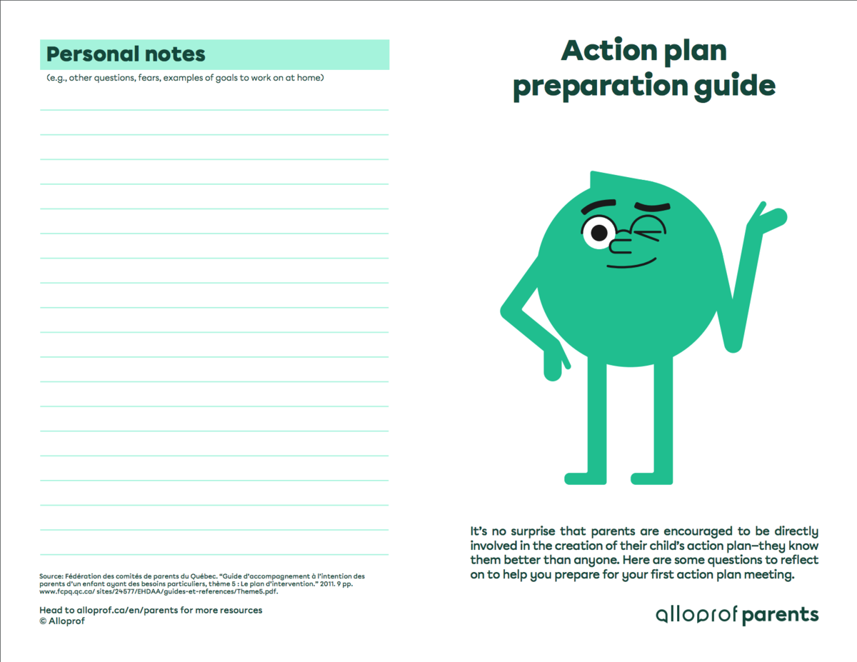 Action plan preparation guide