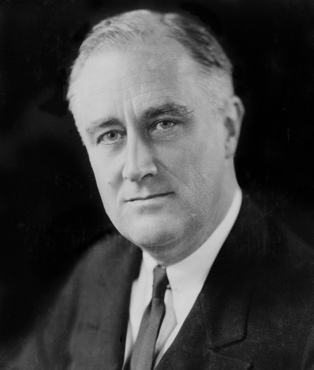 Portrait of Franklin Delano Roosevelt, President of the United States from 1933 to 1945.