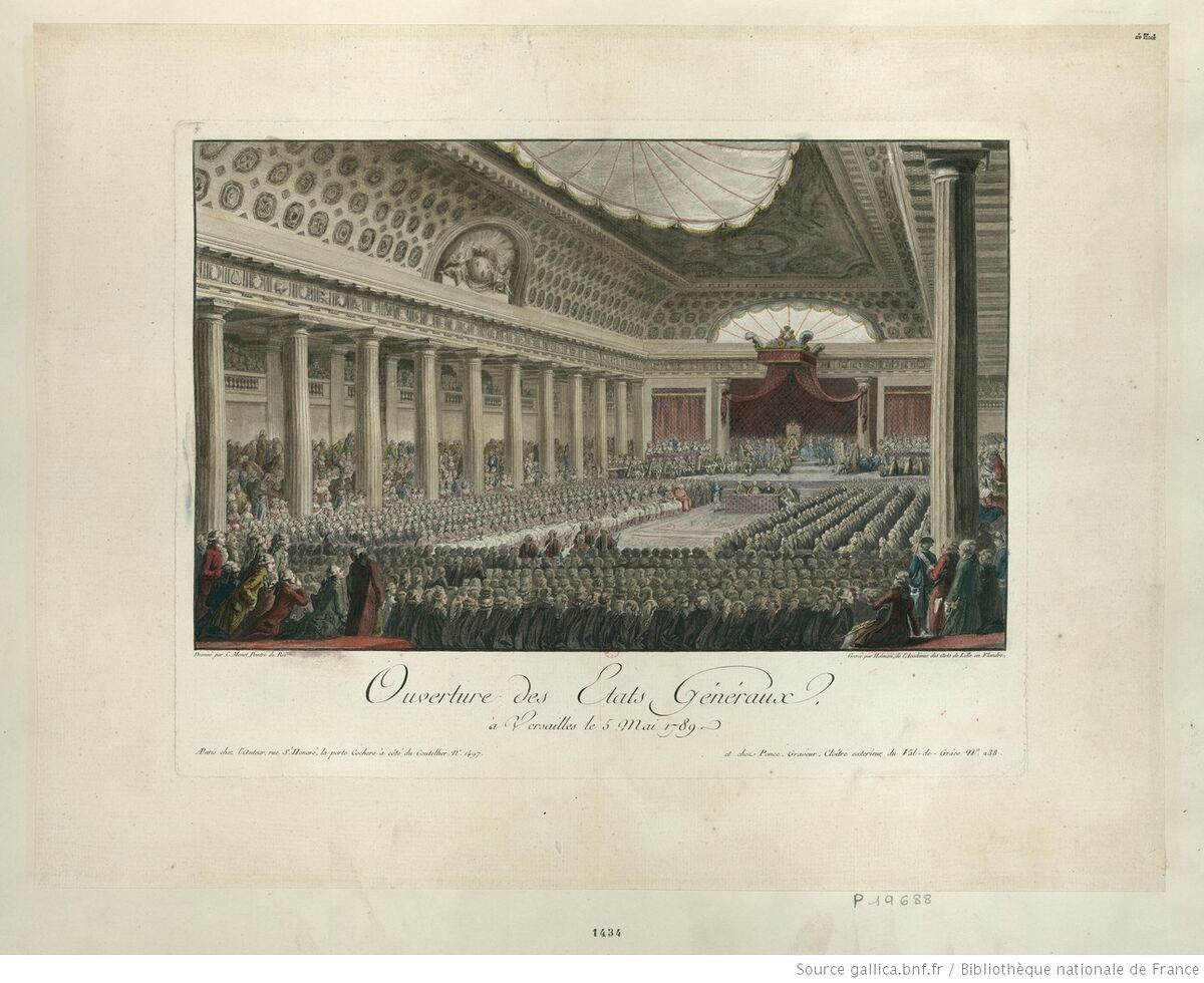 Ouverture des États généraux, à Versailles, le 5 mai 1789