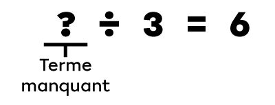 Exemple de terme manquant dans une division - 2