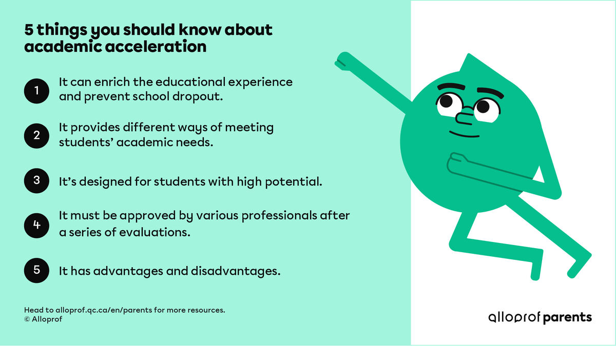 What is academic acceleration? Alloprof