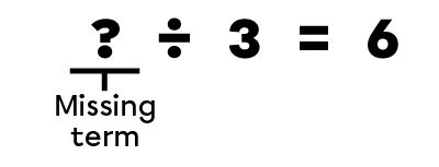 Example 2 of a missing term in a division