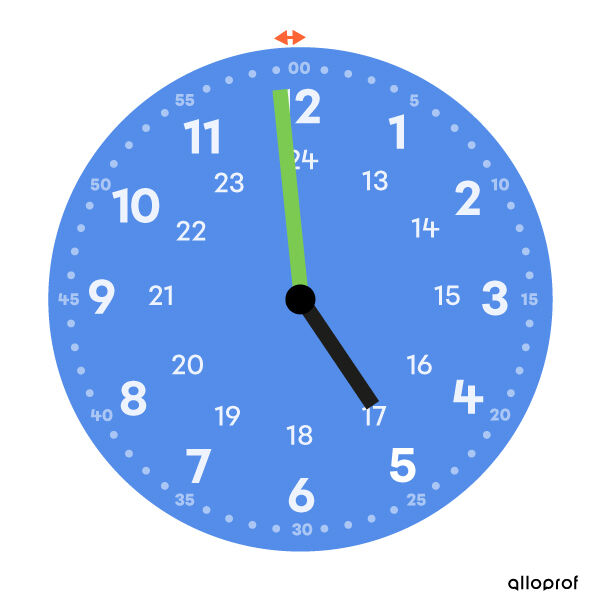 Horloge qui indique quatre heures et cinquante-neuf minutes-2