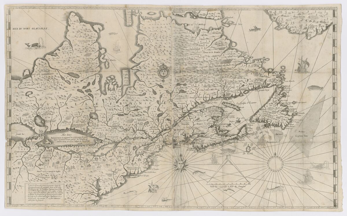 Map of New France.