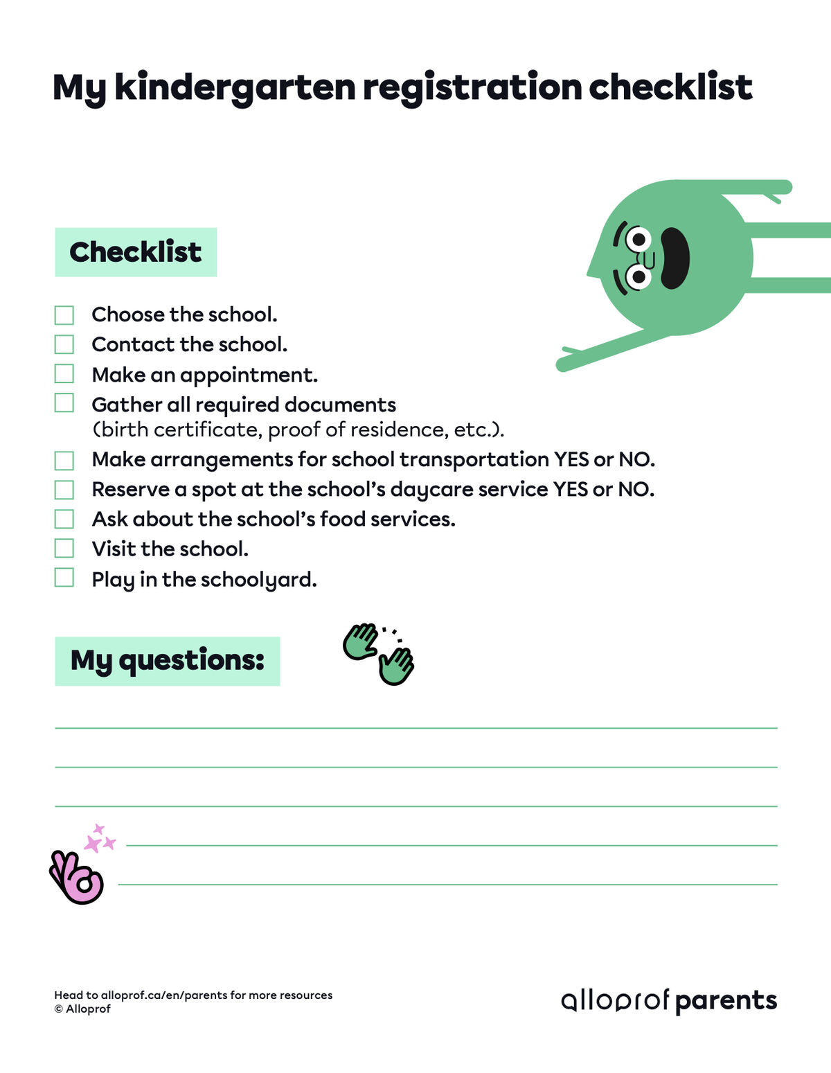 How-to guide for kindergarten registration