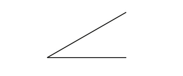 Exemple de mesure d’angle aigu avec un rapporteur d’angles — 1