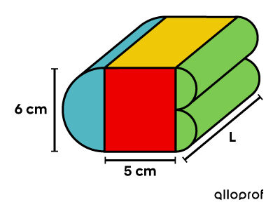 Exemple de solide décomposable représentant un jouet pour chien dont on cherche la longueur