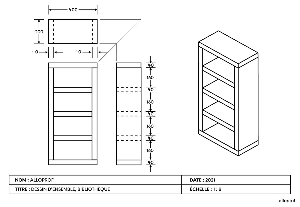 Comment Reproduire Un Schema Technique Dessin Industriel Debutant L'échelle et son utilisation | Secondaire | Alloprof