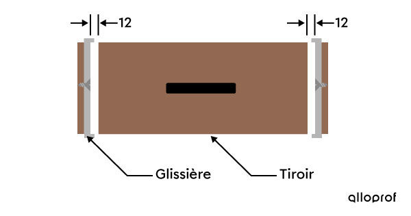 La cotation fonctionnelle d’un tiroir et de sa glissière en dessin technique