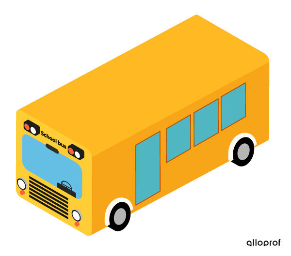 Bus in a perspective isometric representation.