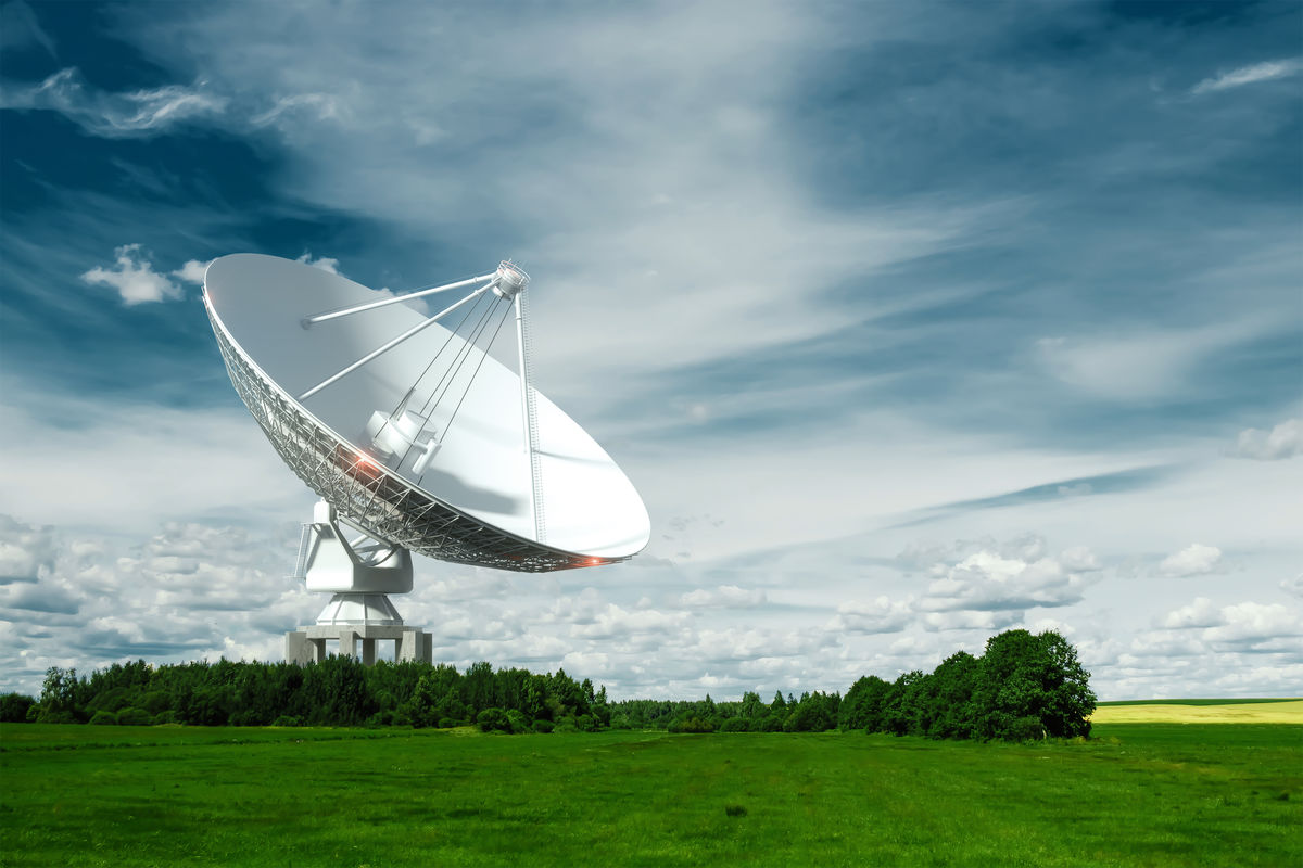 Satellites use radio waves