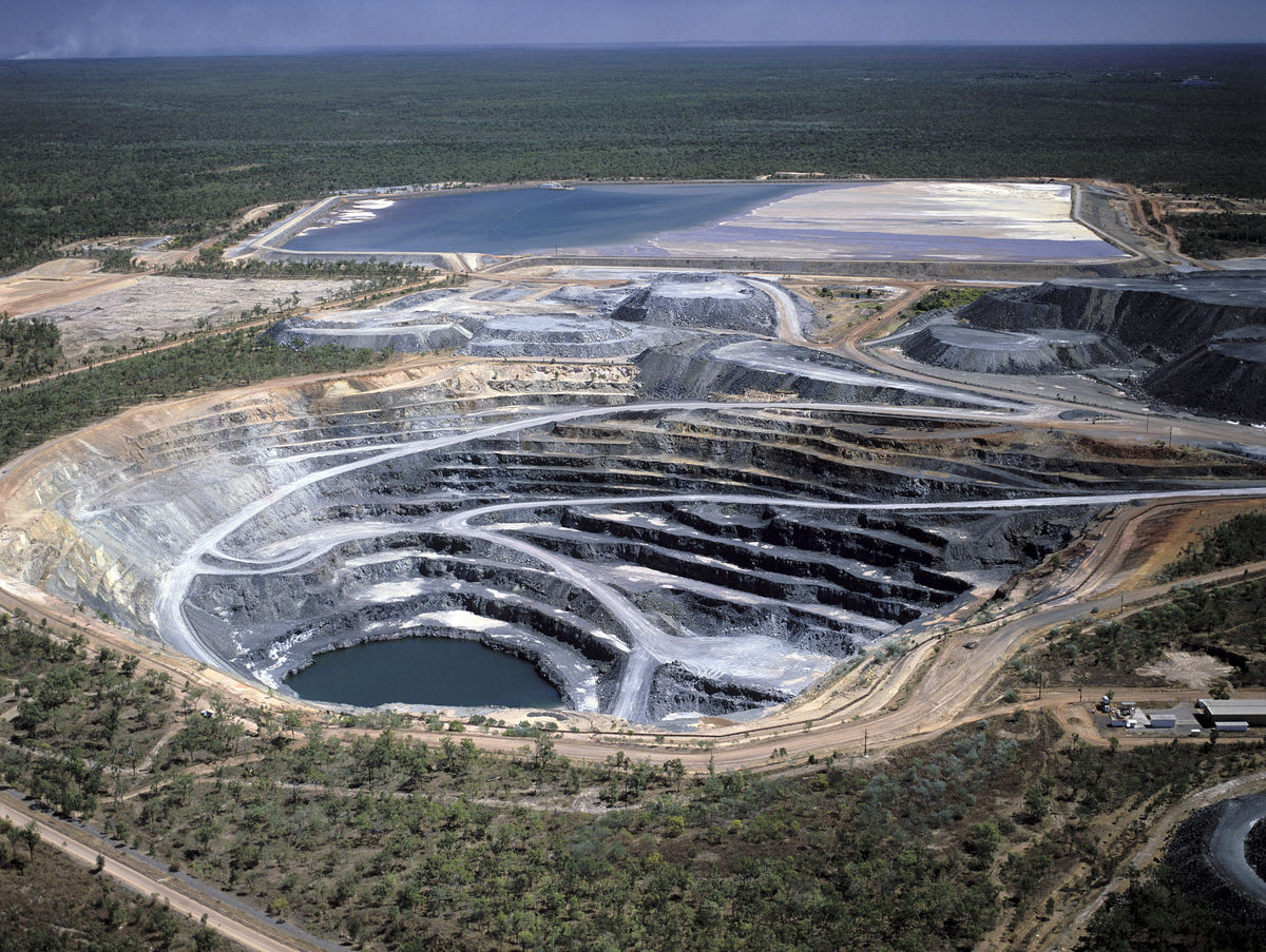 A uranium mine.