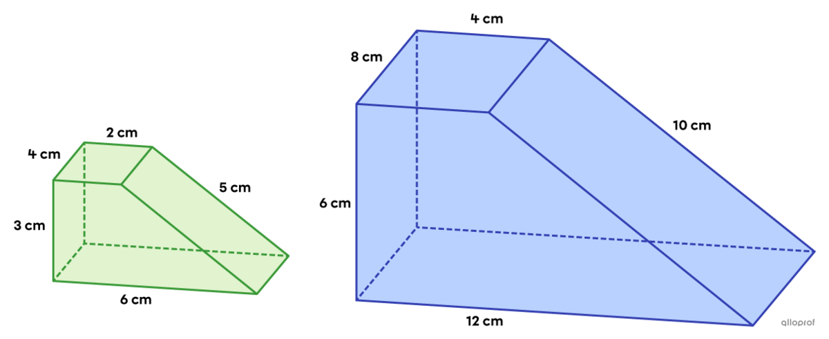 Two Similar Right Trapezoidal-Based Prisms.