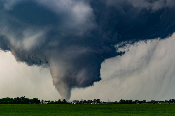 Une tornade dans l’État de l’Iowa aux États-Unis.