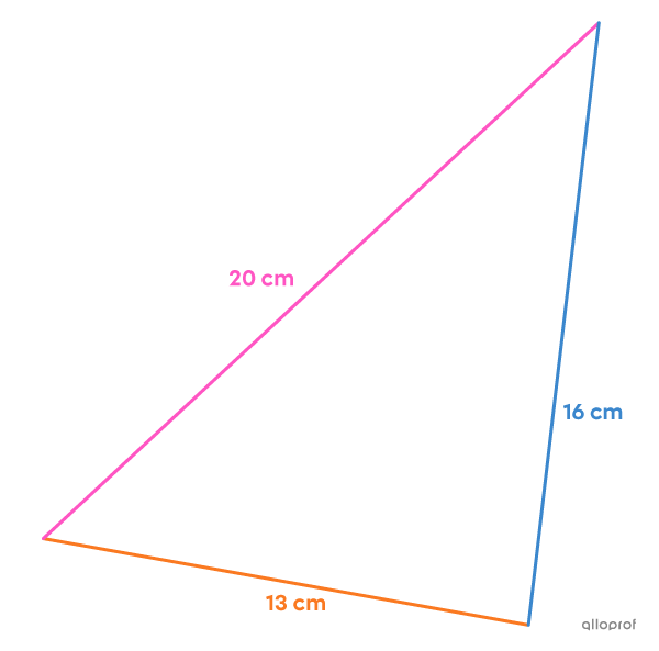 Un triangle scalène.