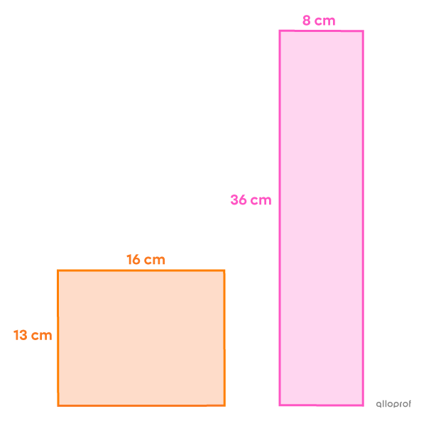 Deux rectangles.