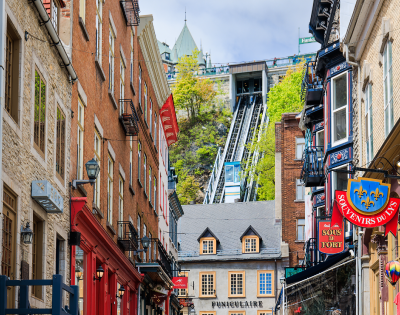 Funicular in Old Quebec.