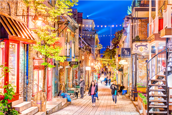 Photograph of Petit-Champlain Street.