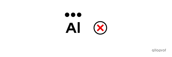 A common mistake in the Lewis notation of an aluminum atom (Al).