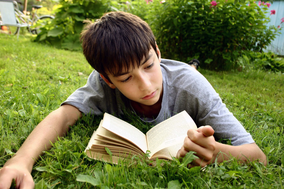 My son the bookworm
