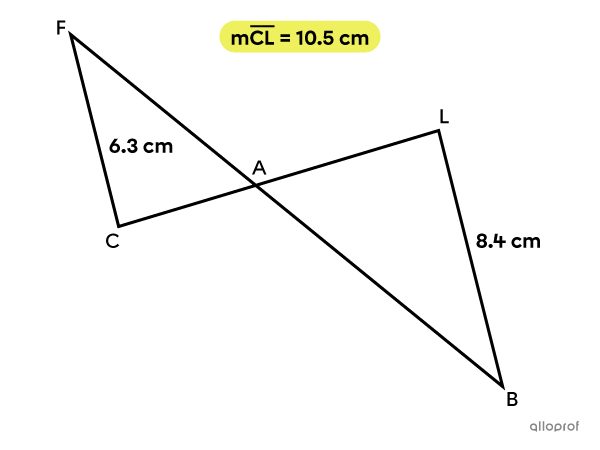 Triangle FAC is similar to triangle BAL by AA.