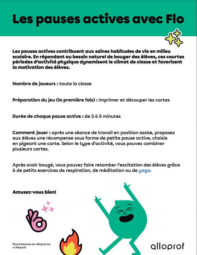 Les pauses actives avec Flo