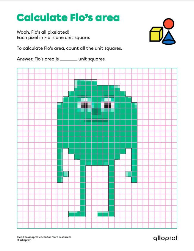 Calculate Flo’s area