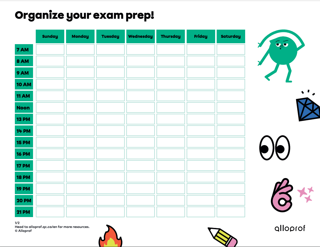 Organize your exam prep!