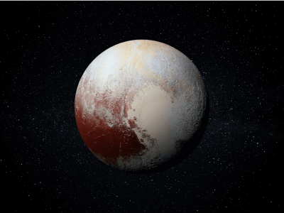 The dwarf planet Pluto. 