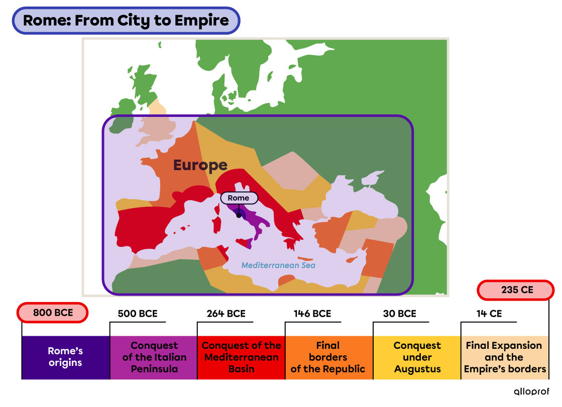 Map of Rome.