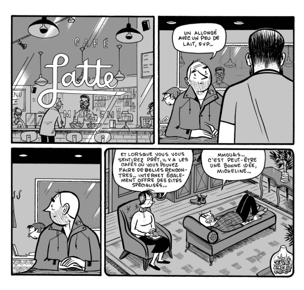 Un exemple de bande dessinée psychologique.