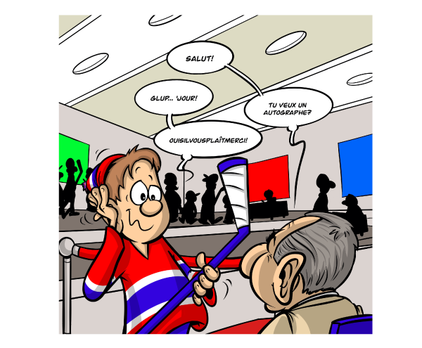 Case de la bande dessinée « Tatouées hockey! : Tour du chapeau ».