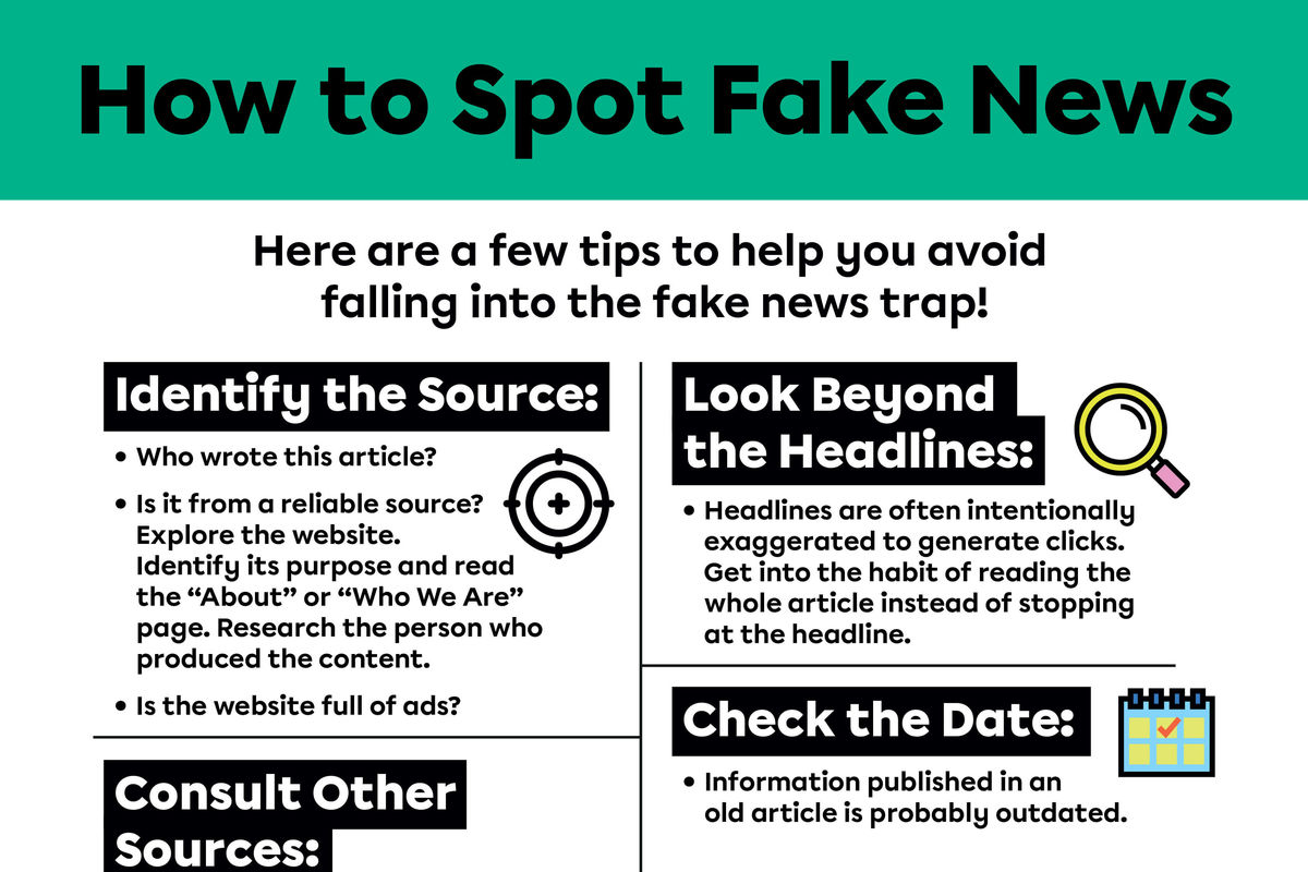 Poster: How to Spot Fake News | Alloprof