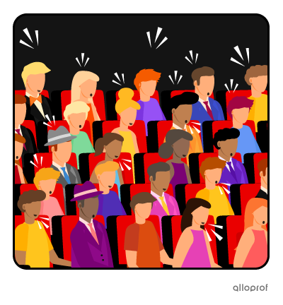 Noisy and inattentive audience.