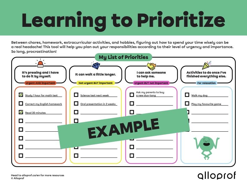 Learning to Prioritize | Alloprof