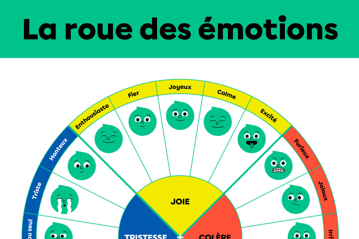 La roue des émotions.