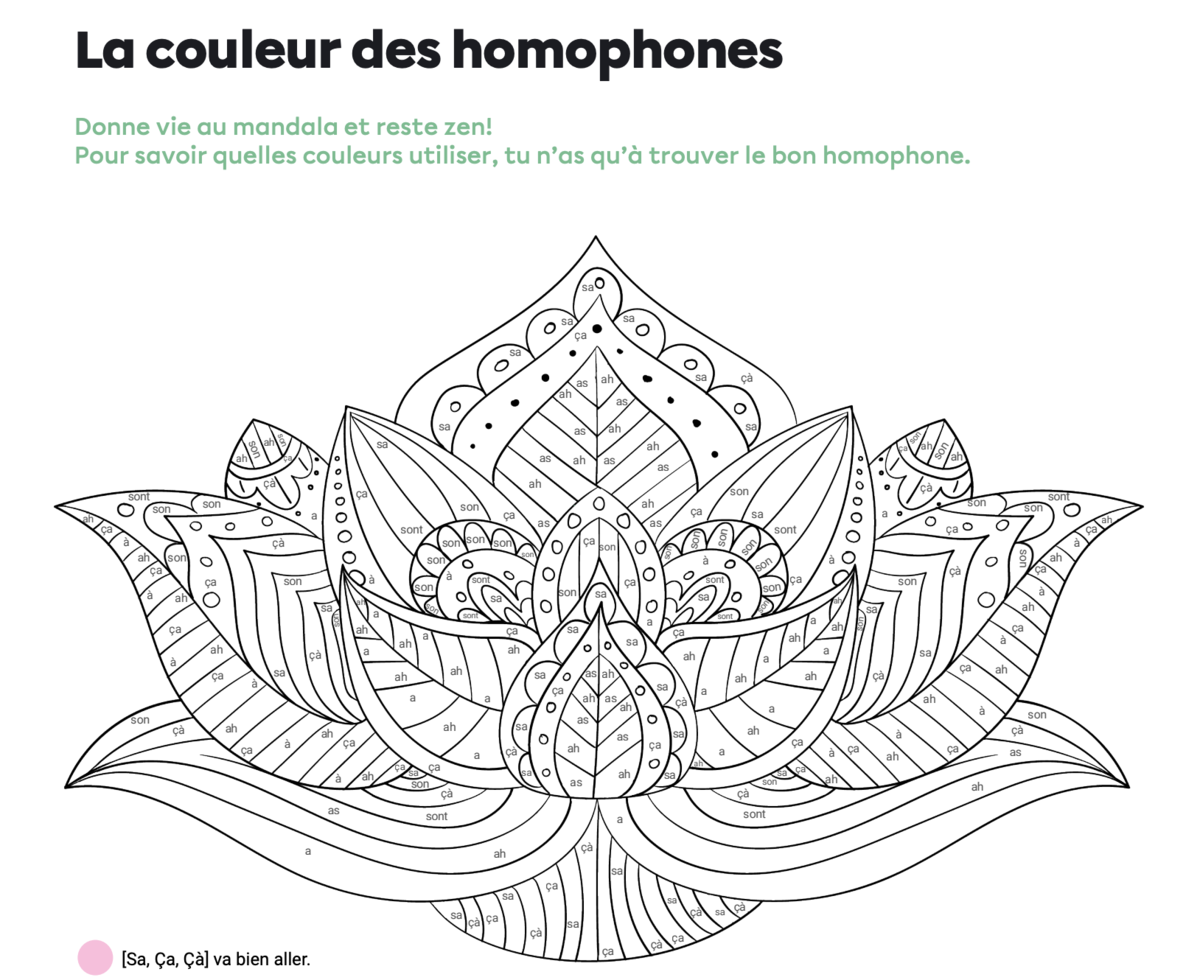La couleur des homophones.