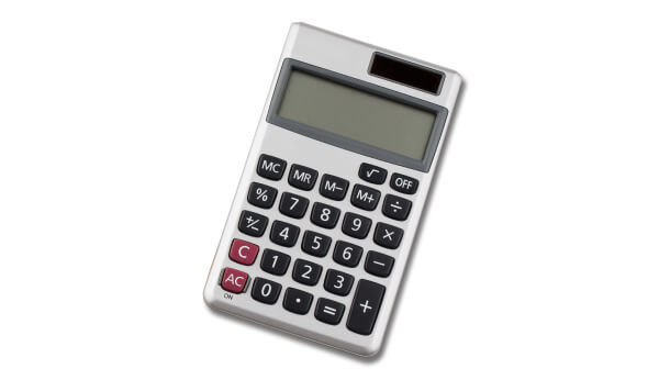 A photo of a calculator.