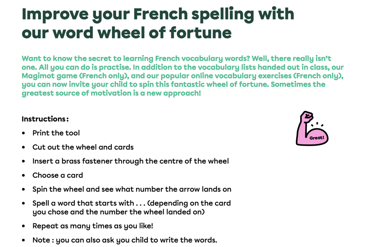 Word wheel of fortune.