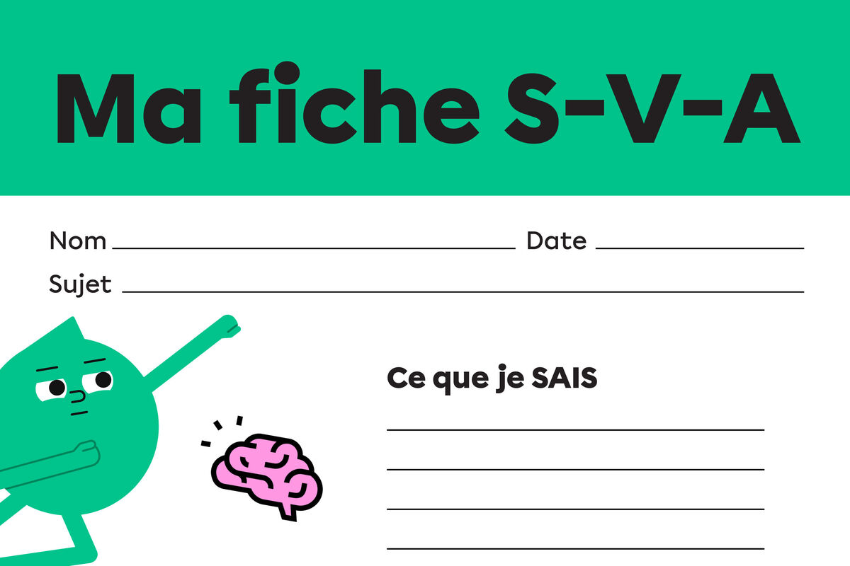 Outil : la fiche S-V-A.