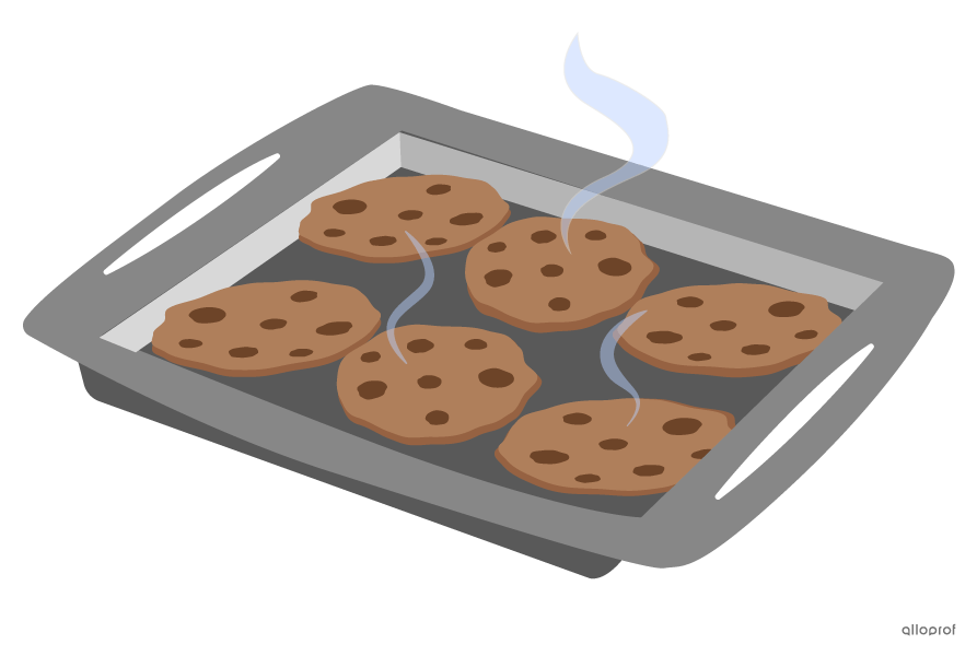 Cookies fresh out of the oven.