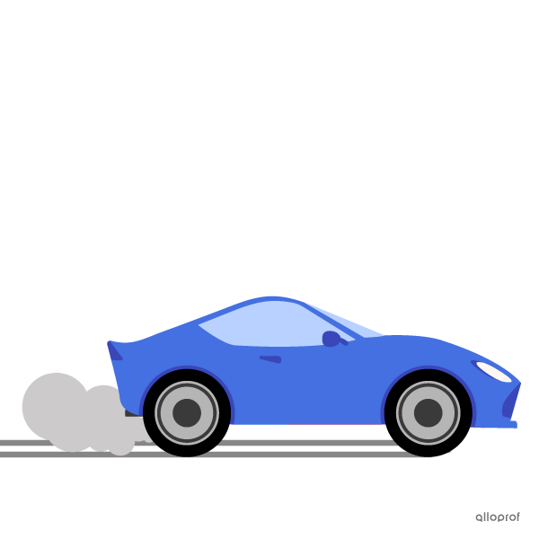 A car drifting.