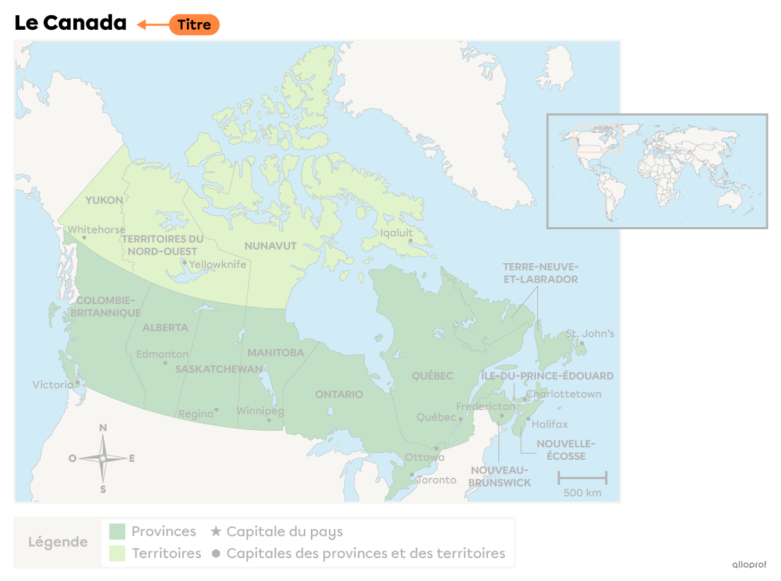 Le titre d’une carte.