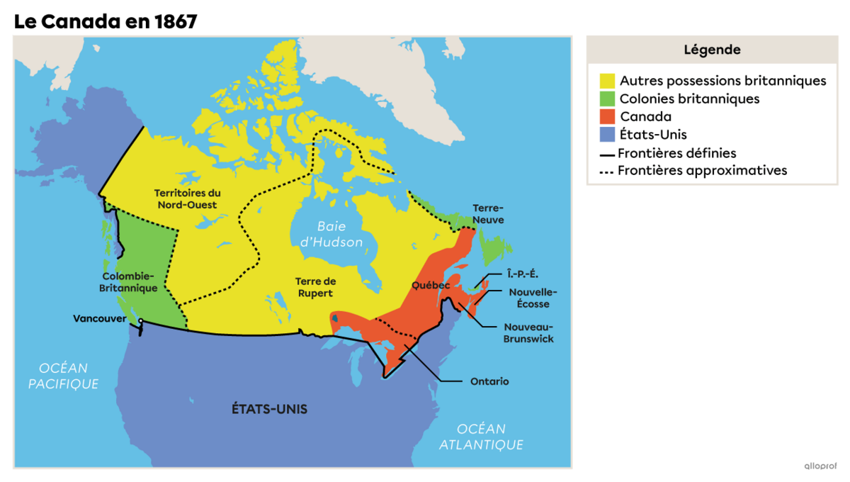 Le Canada en 1867.