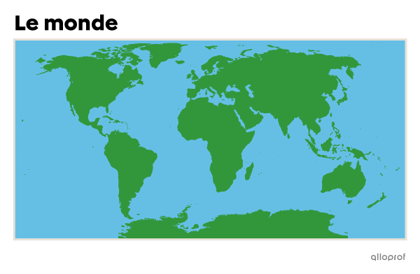 Une carte sans rose des vents.