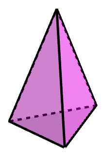 Triangular-based pyramid.