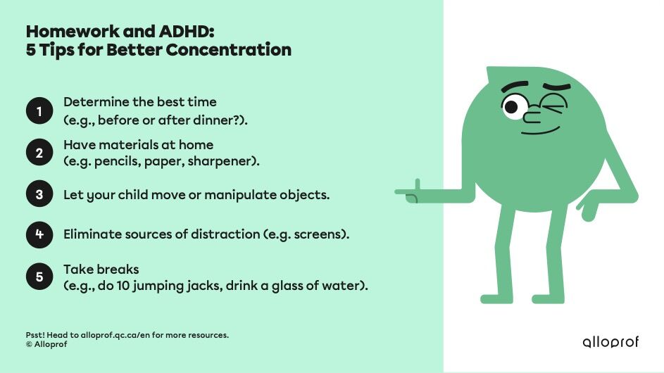 Homework and ADHD: 5 Tips for Better Concentration.