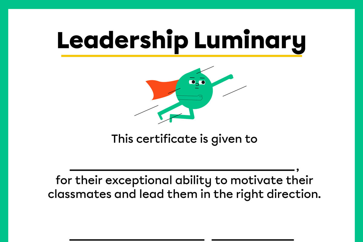 Cute certificate